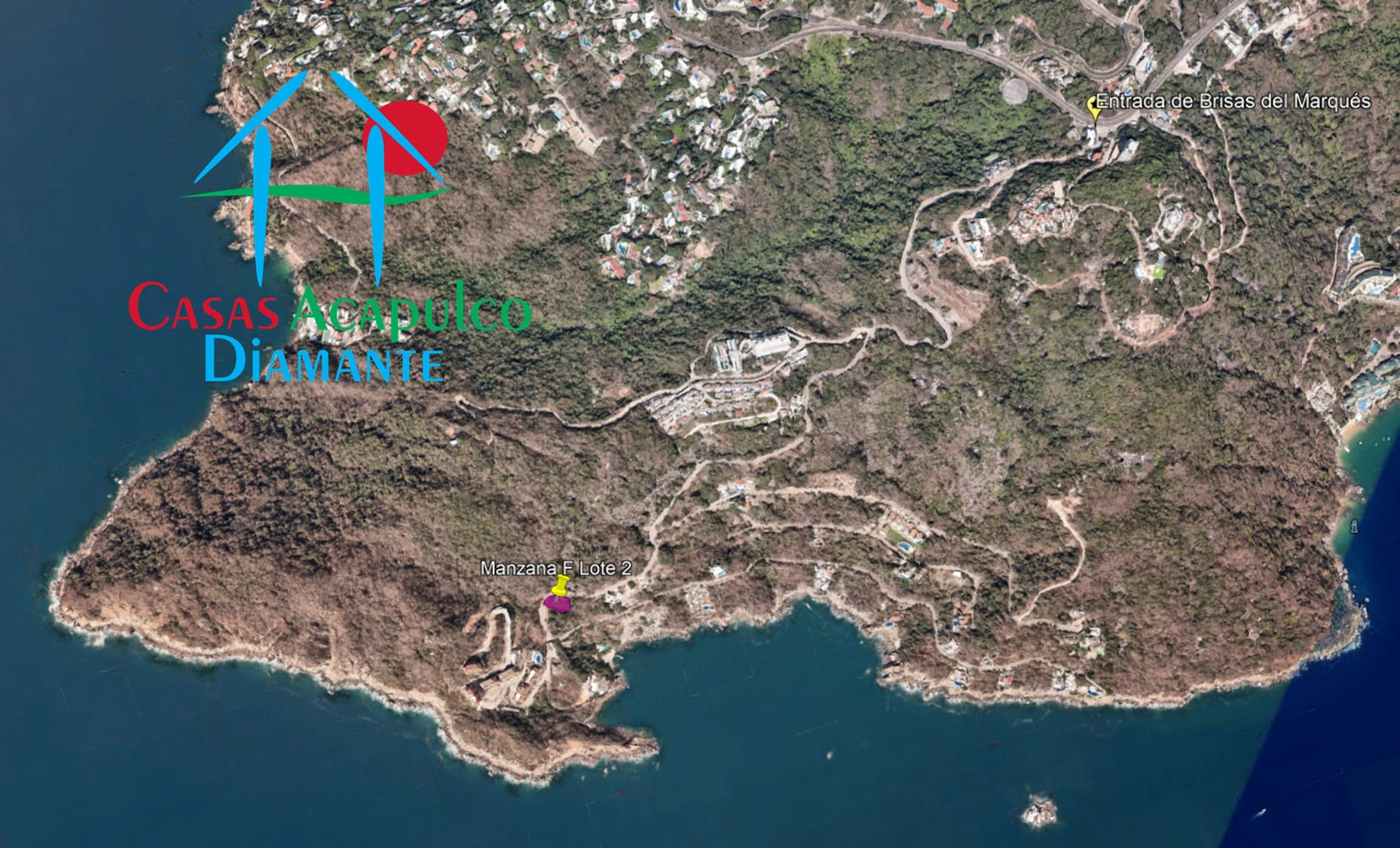 Terreno Brisas del Marqués Manzana F Lote 2 - Ubicación satelital y entorno 2